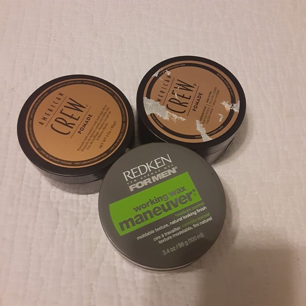 Men's Hair Grooming Pomade Bundle Crew & Redken
